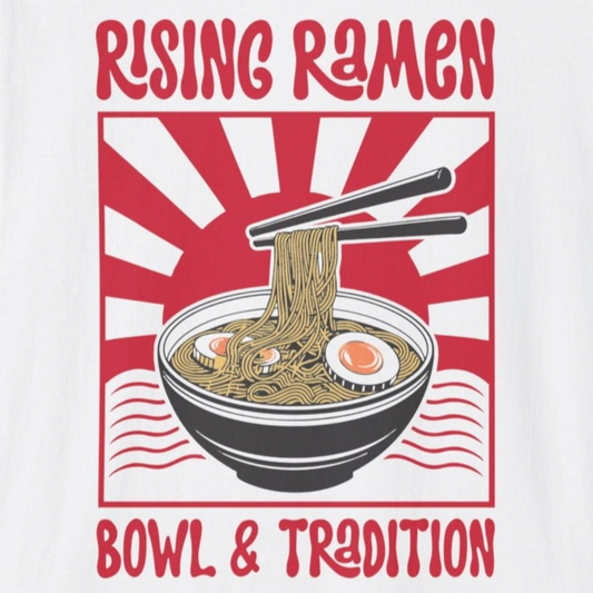 Limited Rising Sun Ramen Unisex Graphic T-Shirt