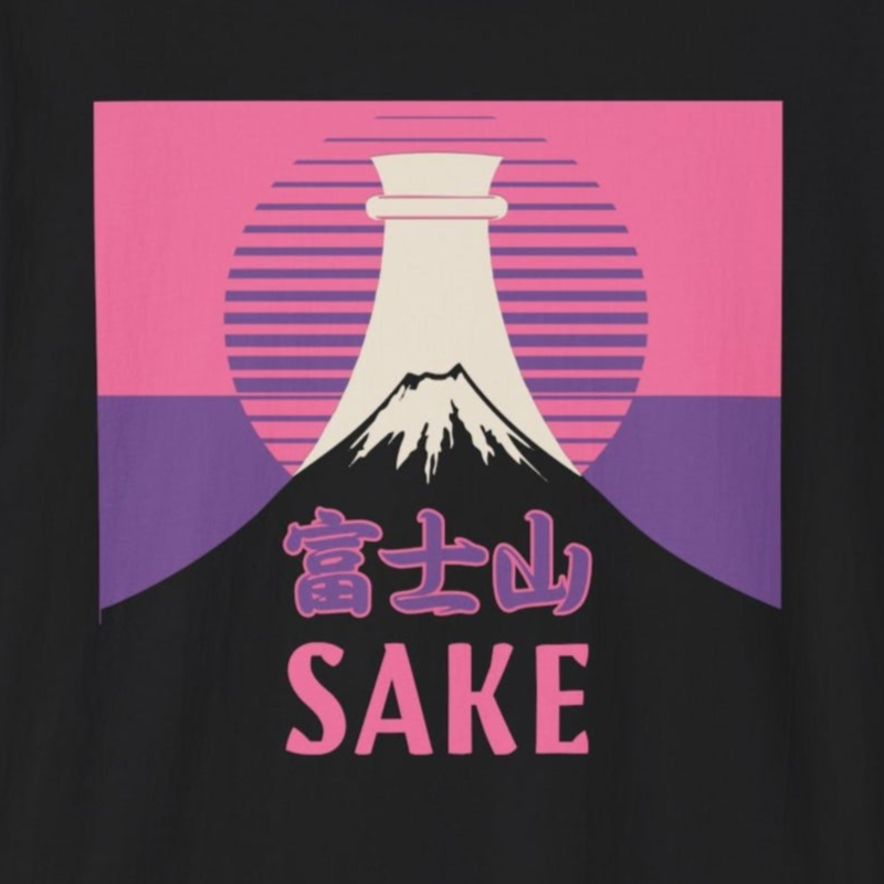 Timeless Mount Fuji Sake Unisex Graphic T-Shirt
