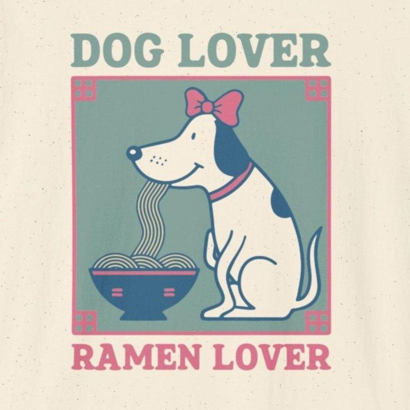 Dog Lover Ramen Lover T-Shirt - Wakuwakuma