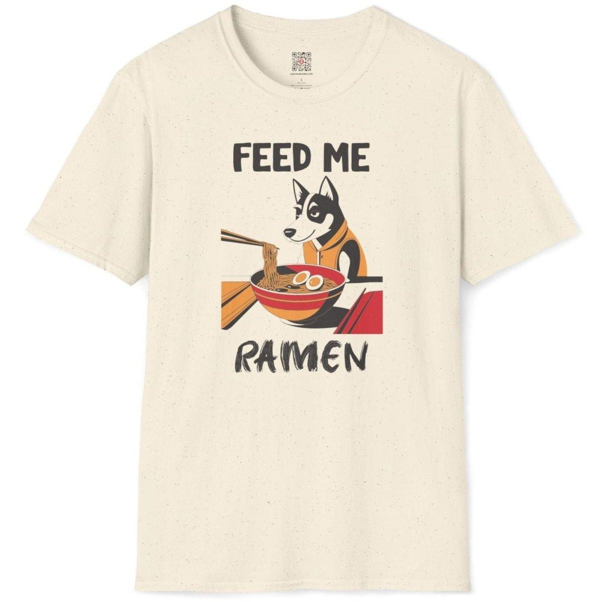 Feed me Ramen Dog T-Shirt - Wakuwakuma