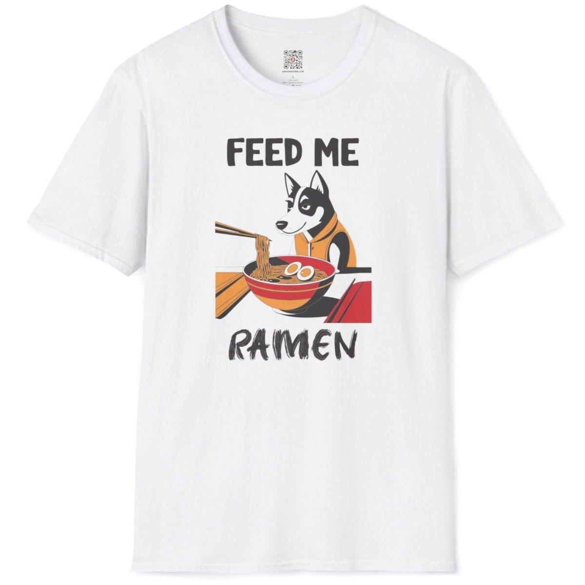 Feed me Ramen Dog T-Shirt - Wakuwakuma