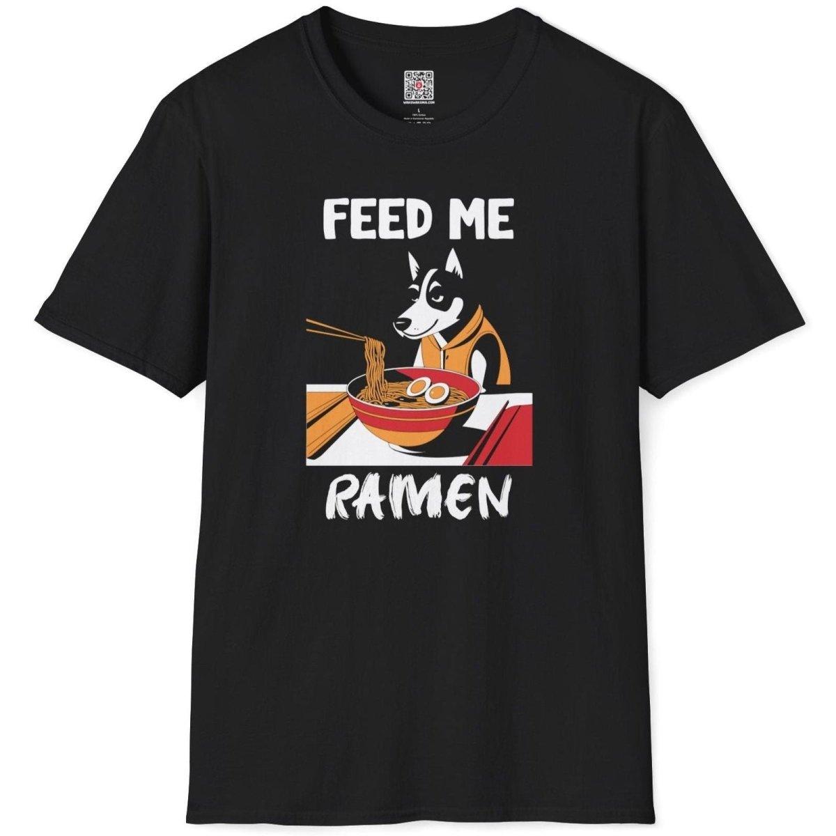 Feed me Ramen Dog T-Shirt - Wakuwakuma