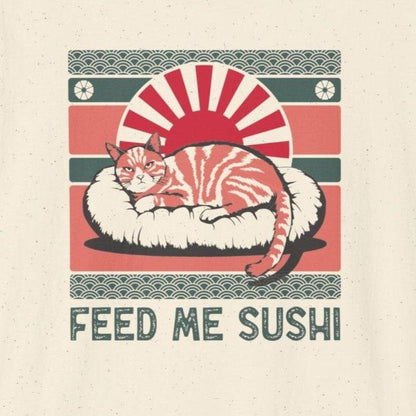 Feed Me Sushi Cat T-Shirt - Wakuwakuma