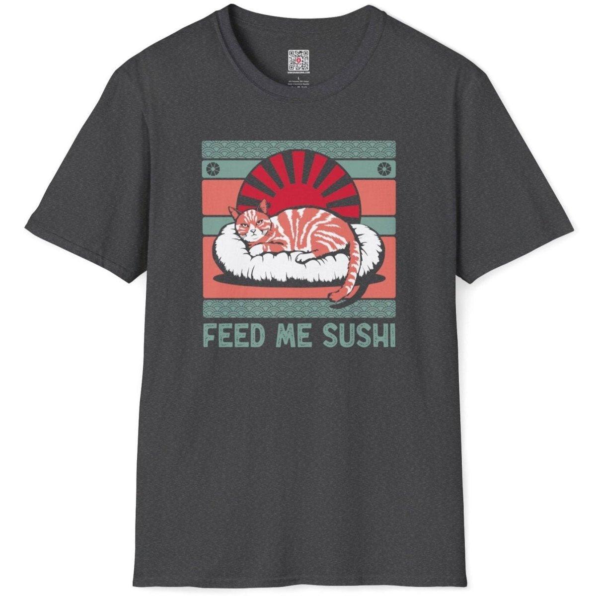 Feed Me Sushi Cat T-Shirt - Wakuwakuma