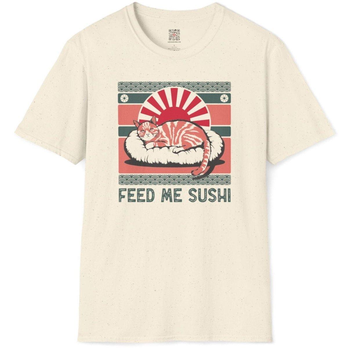 Feed Me Sushi Cat T-Shirt - Wakuwakuma