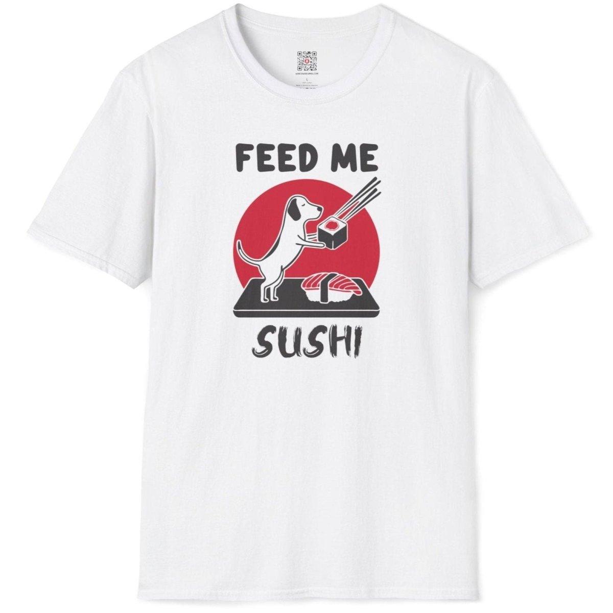 Feed me Sushi Dog T-Shirt - Wakuwakuma