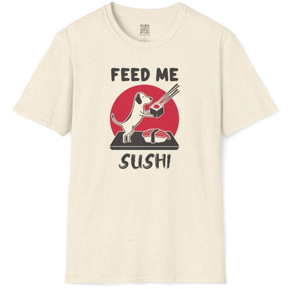 Feed me Sushi Dog T-Shirt - Wakuwakuma