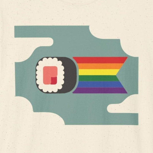 Flying Rainbow Sushi T-Shirt - Wakuwakuma