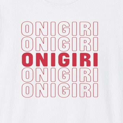 Font Pattern Onigiri T-Shirt - Wakuwakuma