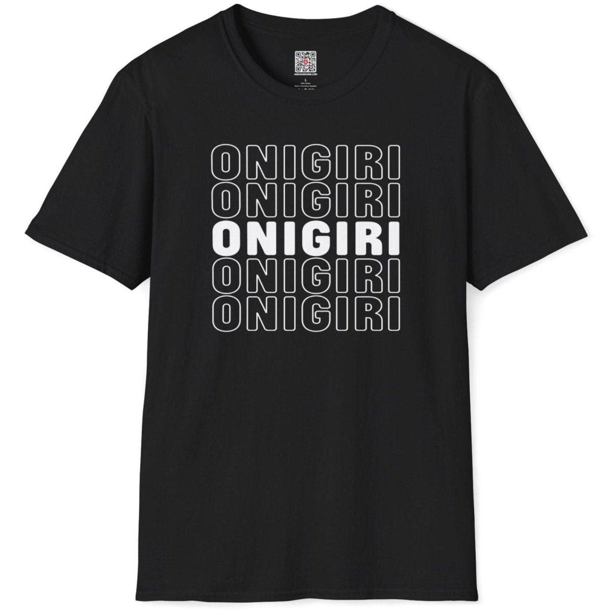 Font Pattern Onigiri T-Shirt - Wakuwakuma