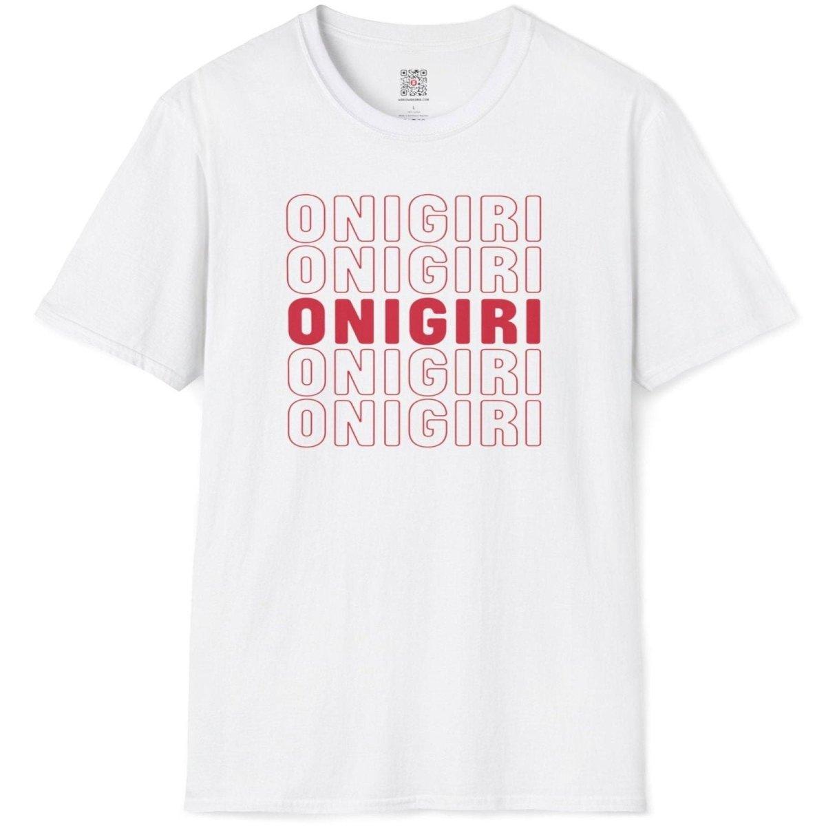 Font Pattern Onigiri T-Shirt - Wakuwakuma