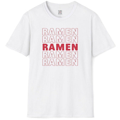 Font Pattern Ramen T-Shirt - Wakuwakuma