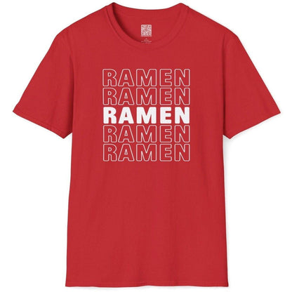 Font Pattern Ramen T-Shirt - Wakuwakuma