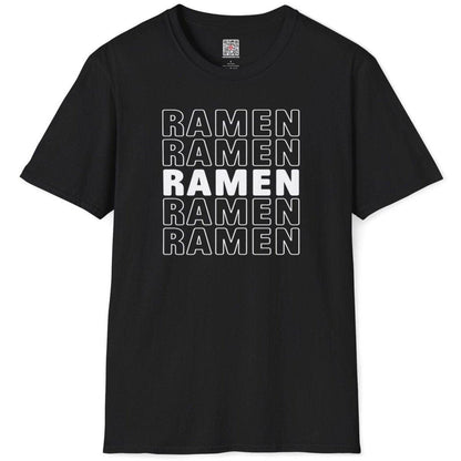 Font Pattern Ramen T-Shirt - Wakuwakuma