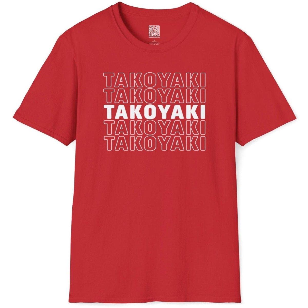 Font Pattern Takoyaki T-Shirt - Wakuwakuma