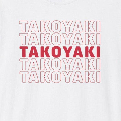 Font Pattern Takoyaki T-Shirt - Wakuwakuma