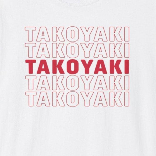 Font Pattern Takoyaki T-Shirt - Wakuwakuma