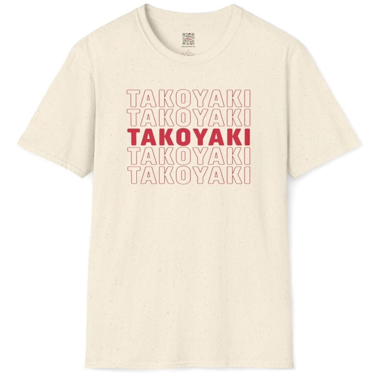 Font Pattern Takoyaki T-Shirt - Wakuwakuma