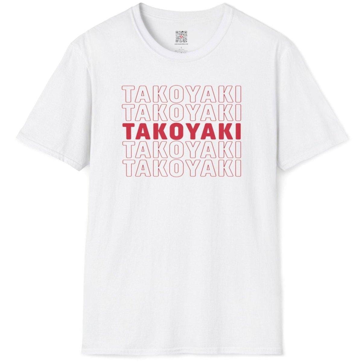 Font Pattern Takoyaki T-Shirt - Wakuwakuma