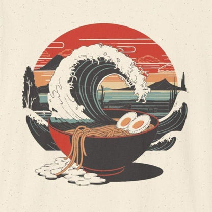 Great Wave Ramen T-Shirt - Wakuwakuma