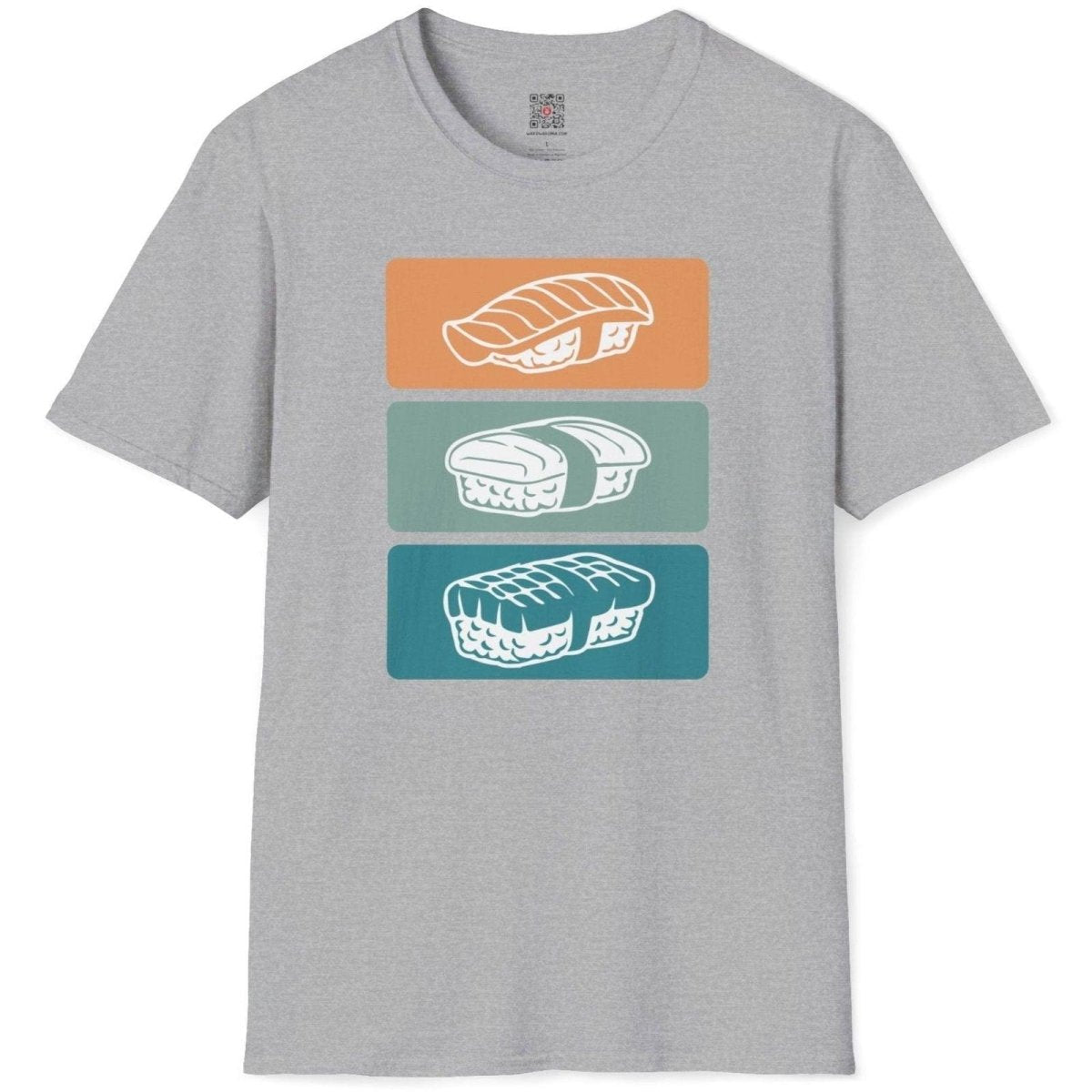 Minimalist Sushi Pattern T-Shirt - Wakuwakuma