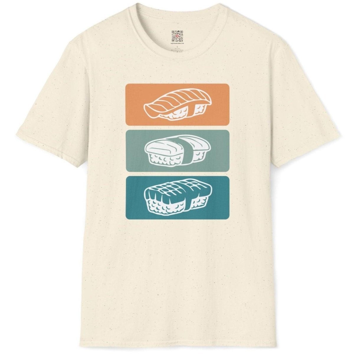 Minimalist Sushi Pattern T-Shirt - Wakuwakuma