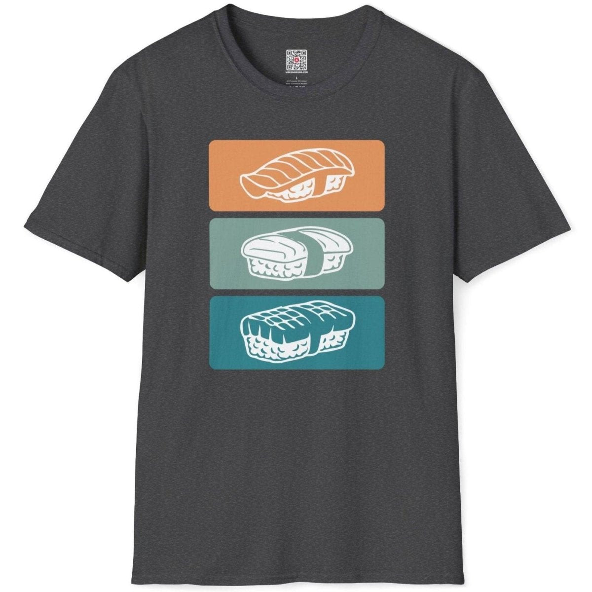 Minimalist Sushi Pattern T-Shirt - Wakuwakuma