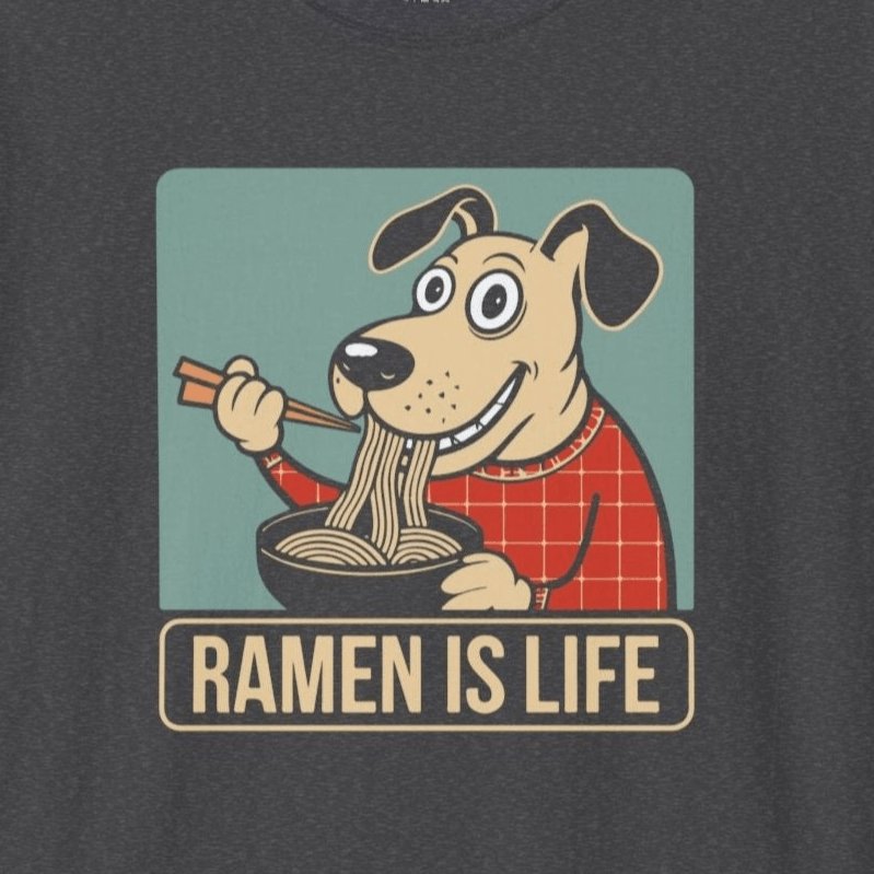 Ramen is Life Dog T-Shirt - Wakuwakuma