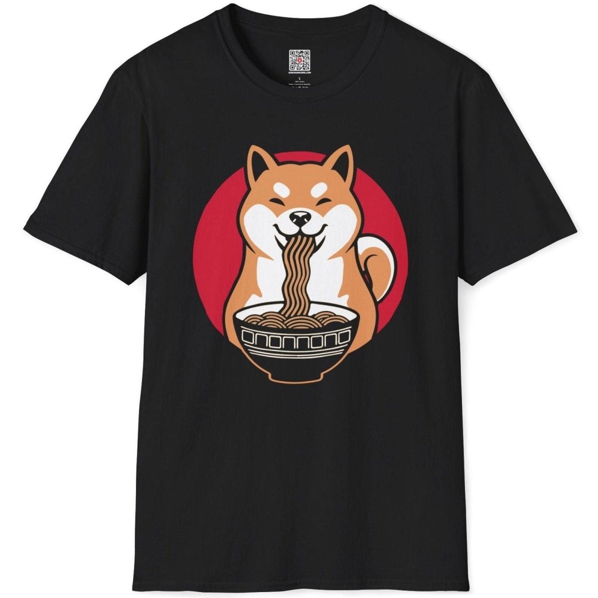 Shiba Dog Eating Ramen T-Shirt - Wakuwakuma