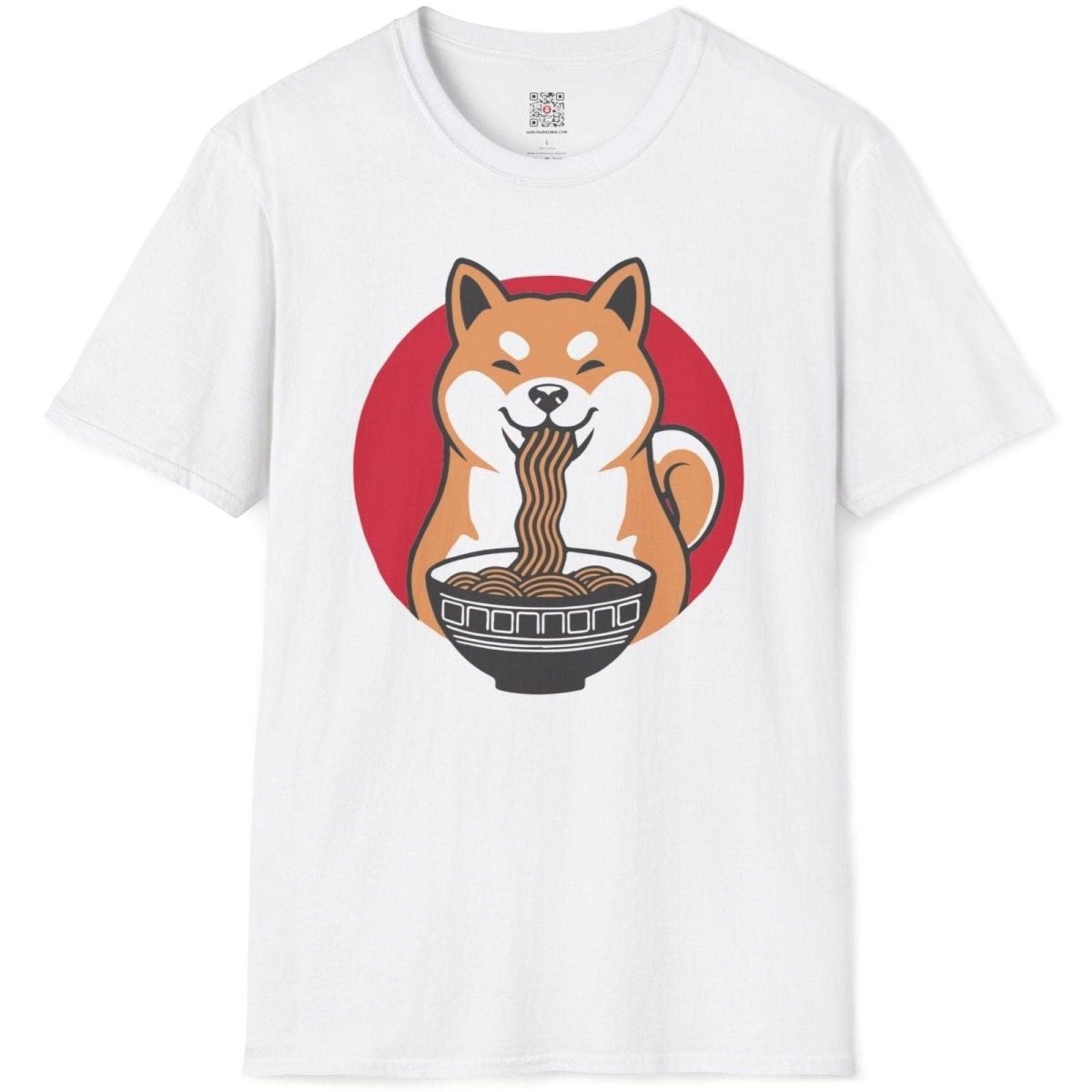 Shiba Dog Eating Ramen T-Shirt - Wakuwakuma